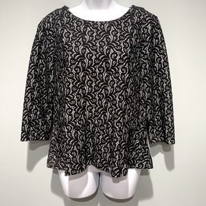 J. Crew Peplum Top M